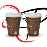 Paper cups with handle 8 ounces