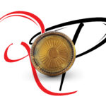 Golden & Black Plain Round Dessert Plates - Image 2