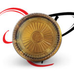 Golden & Black Plain Round Dessert Plates - Image 4