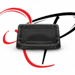 Black Sushi boxes with transparent lid - Image 3