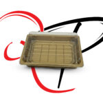 Sushi golden boxes with clear lids - Image 4