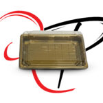 Sushi golden boxes with clear lids - Image 6