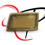 Sushi golden boxes with clear lids - Image 8