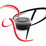 Black sauce boxes with transparent lid - Image 3