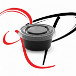 Black sauce boxes with transparent lid - Image 4