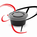 Black sauce boxes with transparent lid - Image 5