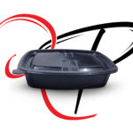 750 ml Rectangular Containers with Clear Lid (Qashtouta)