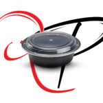 Round microwave boxes with transparent lid